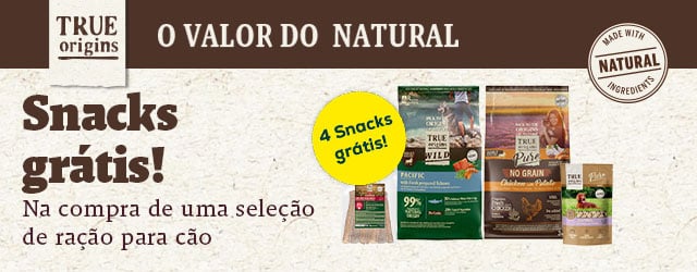 True Origins Pure: 4 saquetas de snacks de oferta numa seleção de ração para cão 12 kg