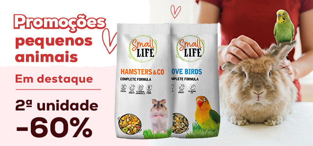 Small Life: -60% na 2.ª unidade numa seleção de rações