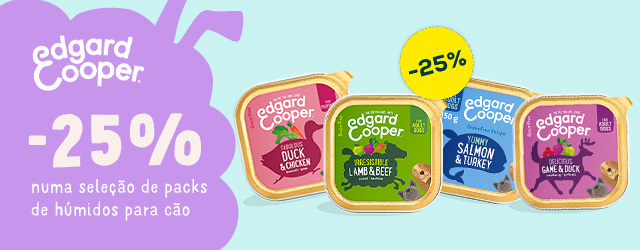 Edgard & Cooper: -25% numa seleção de packs de alimentação húmida para cão 12 un.