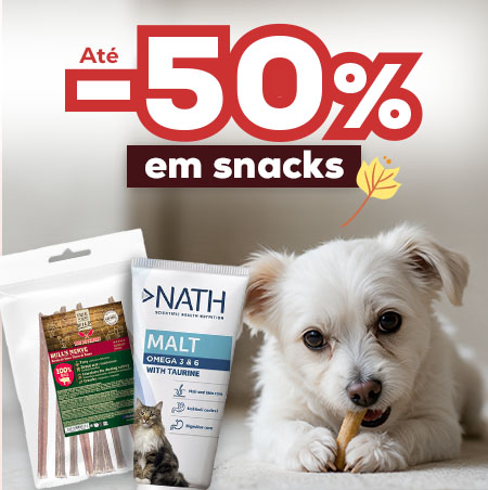 Até 50% de desconto numa seleção de packs de snacks