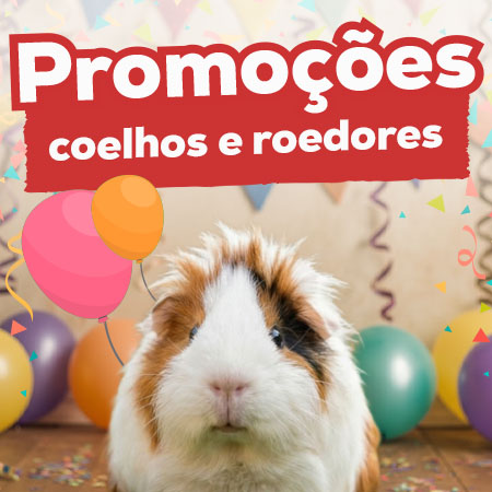 Promoções para coelhos e roedores