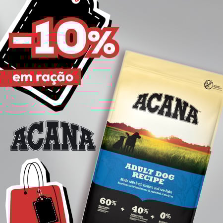 Acana: -10% numa seleção de ração para cão