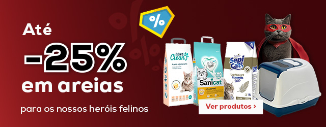 Super areias, para os nossos heróis gatos