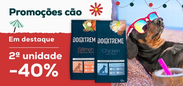 Dogxtreme: -40% na 2.ª un. em ração 12 kg