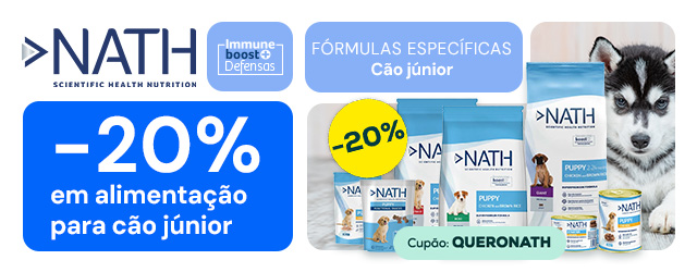 Nath: -20% em alimentação para cão junior