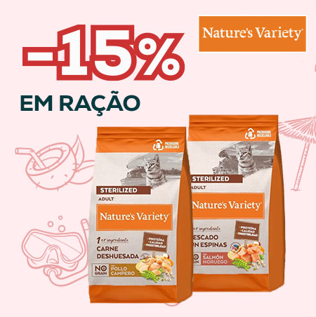 Nature’s Variety: -15% numa seleção de ração para gato (7 kg)