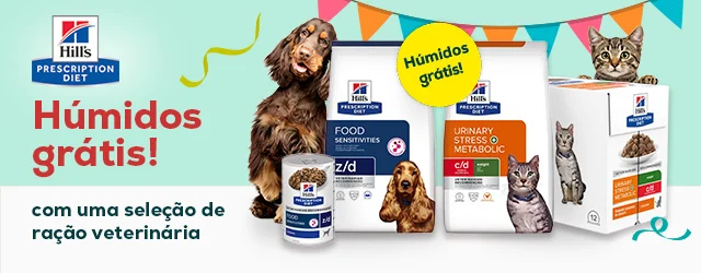 Hill's Prescription Diets: Alimentação húmida de oferta na compra de uma seleção de ração veterinária