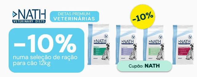 Nath Veterinary Diets: -10% numa seleção de ração para cão 12 kg