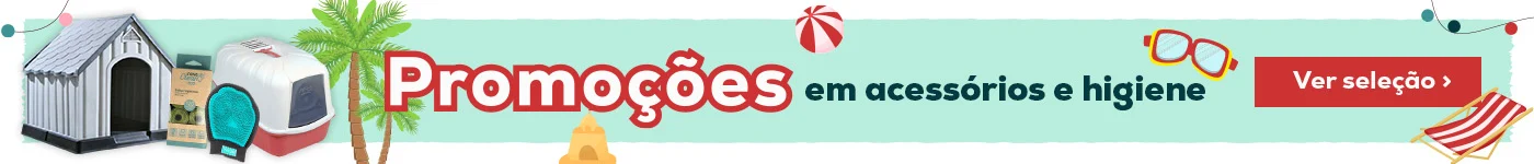 Promoções em acessórios e higiene