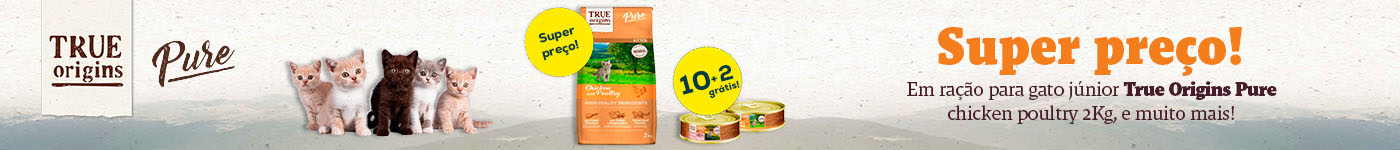 True Origins Pure: Super preços em ração para gato júnor, 10 + 2 grátis em packs de comida húmida de 12 un. para gato júnior
