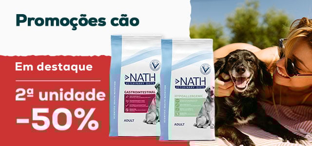 Nath Veterinary Diets: -50% na 2.ª unidade em ração para cão