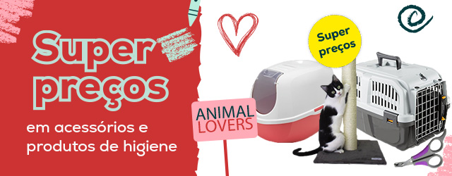 Super preços em acessórios e produtos de higiene
