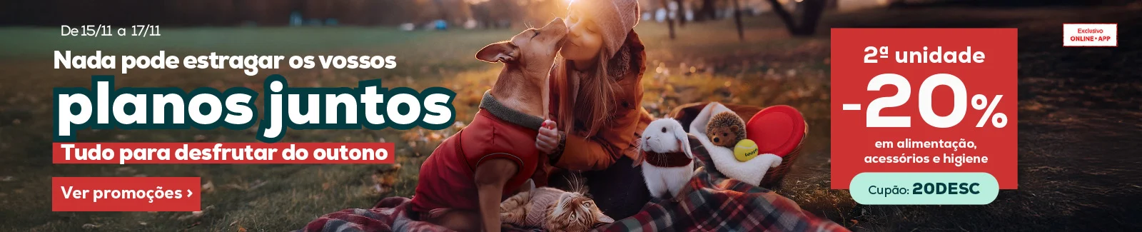 20% desconto na segunda unidade