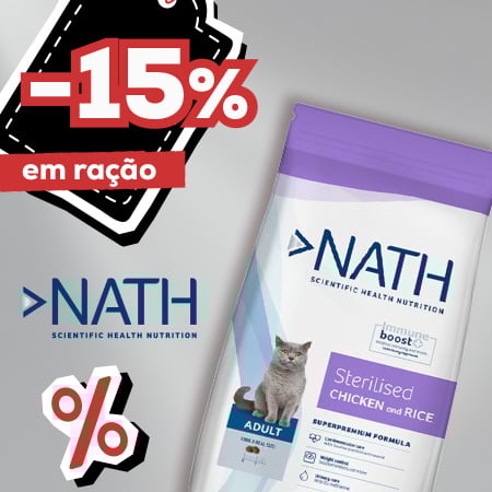 Nath: -15% numa seleção de ração para gato