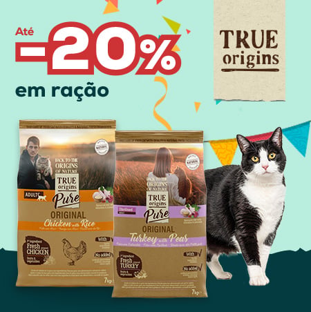 True Origins Pure: -20% numa seleção de ração para gatos de 7 kg