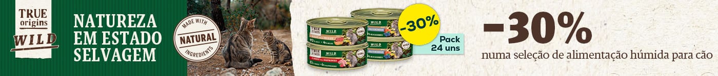 True Origins Wild: -33% numa seleção de alimentação húmida para gatoo