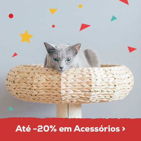 Até -20% em acessórios gato