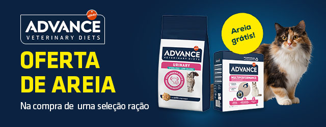 Advance Veterinary Diets: Areia grátis na compra de uma seleção de ração para gato