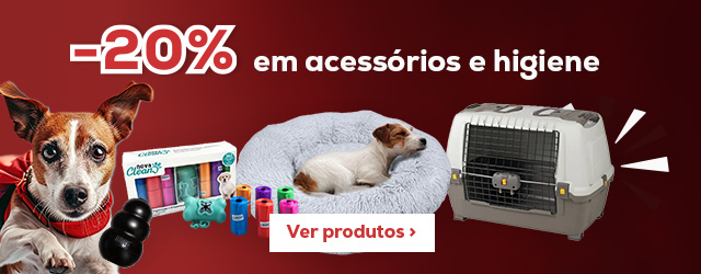 -20% em acessórios e higiene para cão