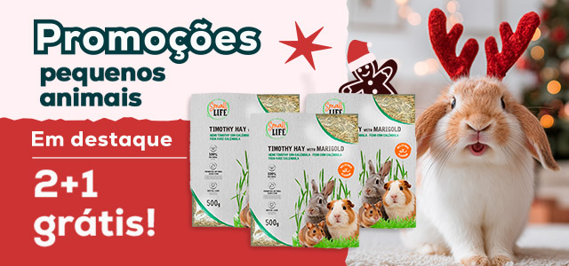 Small Life: 2+1 grátis em feno para roedores