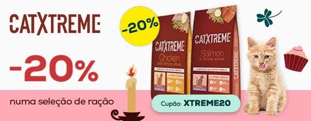 Catxtreme: -20% numa seleção de ração para cão