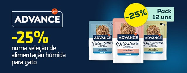 Advance Delicatessen: -25% numa seleção de alimentação húmida para gato Advance Delicatessen: -25% numa seleção de alimentação húmida para gato