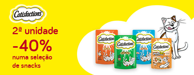 Catisfactions: -20% numa seleção de packs de snacks