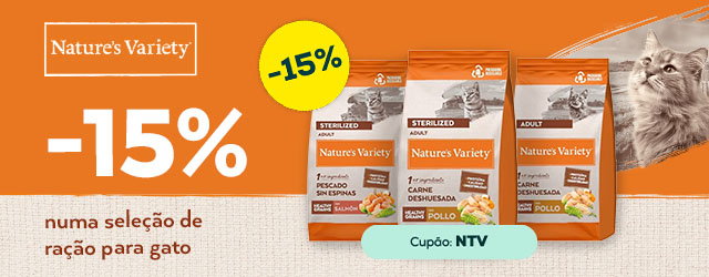 Nature's Variety: -15% numa seleção de ração para gato