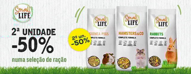 Small Life: 50% de desconto na 2ª unidade em seleção de ração