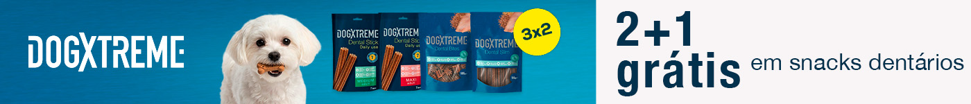Dogxtreme: 2+1 grátis em snacks dentários