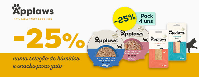 Applaws: -25% numa seleção de alimentação húmida e snacks para gato