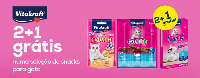 Vitakraft: 3 x 2 numa seleção de snacks para gato