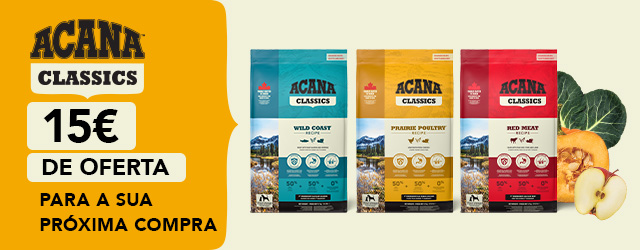 Acana: -15 € na sua próxima compra