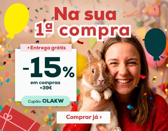 Captación;15% de desconto na sua primeira compra. Registe-se e aceda ao seu desconto
