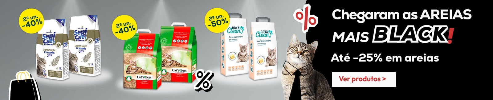 Chegaram as areias mais Black. Até -25% em areias