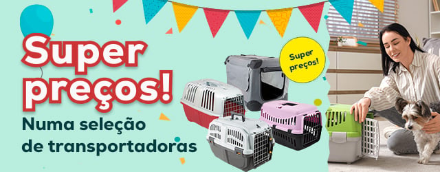 Super preços numa seleção de transportadoras