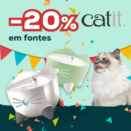 Catit: -20% numa seleção de bebedouros para gatos de 2,5 l