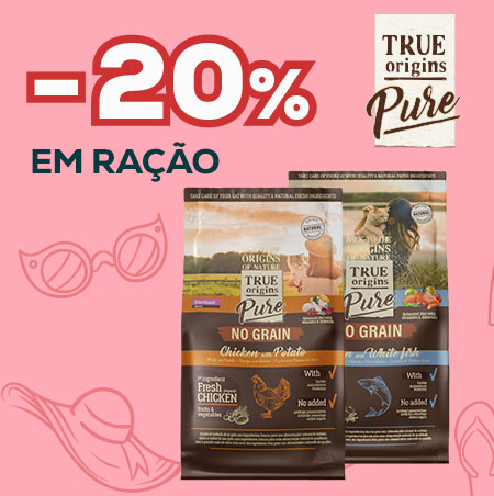 True Origins Pure: -20% numa seleção de ração para gato