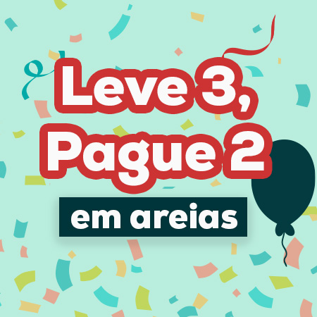 Leve 3, pague 2 numa seleção de areias