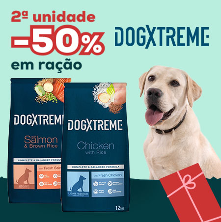 Dogxtreme: -50% na 2ª unidade numa seleção de ração 12 kg
