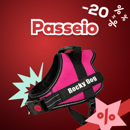 -20% numa seleção de produtos para passear com cão
