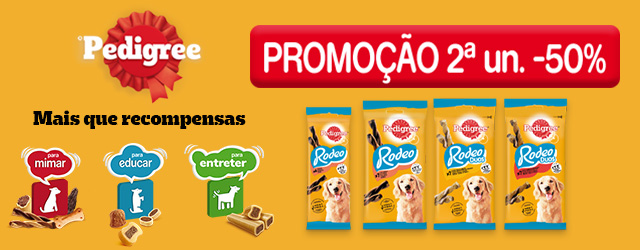 Pedigree: -50% na 2ª unidade numa seleção de snacks