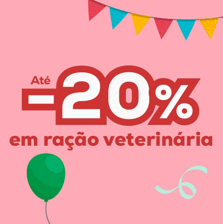 Até 20% de desconto numa seleção de rações veterinárias