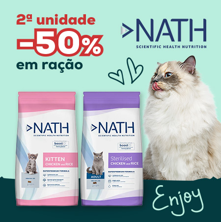 Nath: 50% na 2ªun. em seleção de ração para gato 2 kg