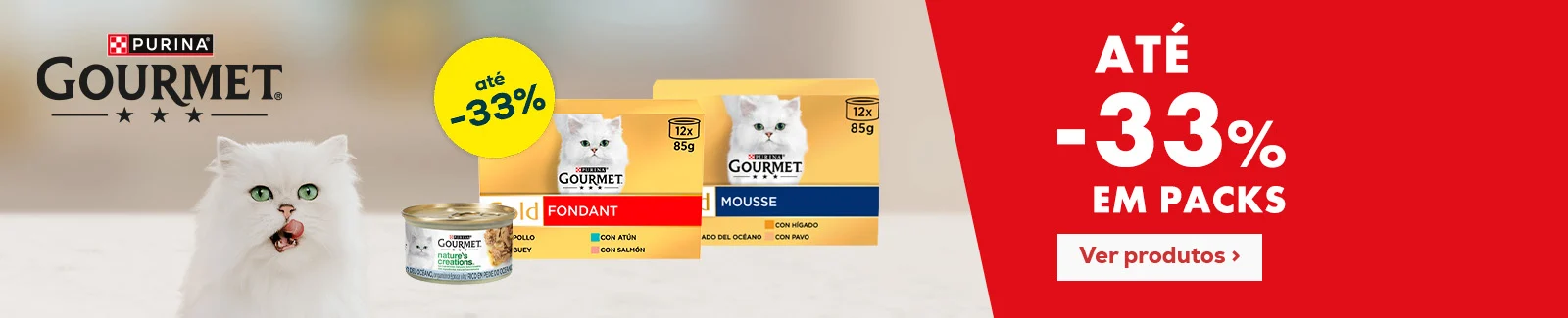 Gourmet: At&eacute; -33% numa sele&ccedil;&atilde;o de alimenta&ccedil;&atilde;o h&uacute;mida