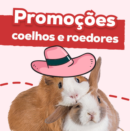 Promoções de coelhos e roedores
