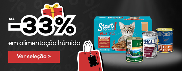 Até -33% numa seleção de alimentação húmida