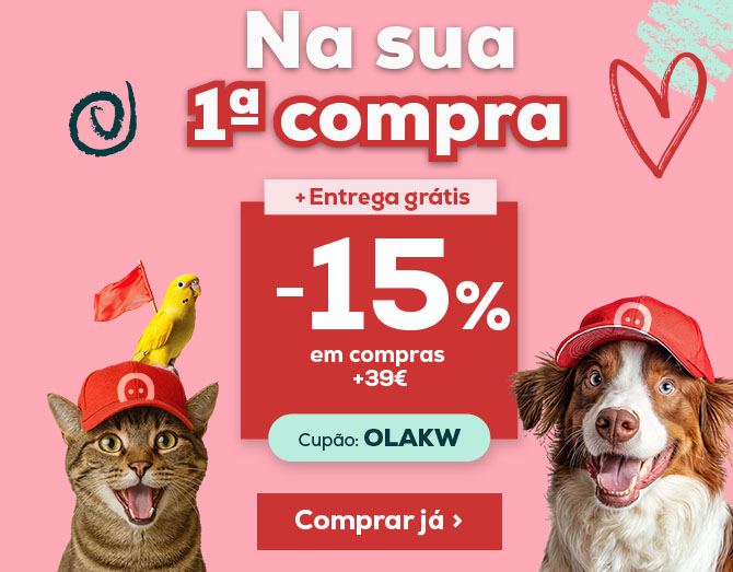 -15% de presente na sua primeira compra
