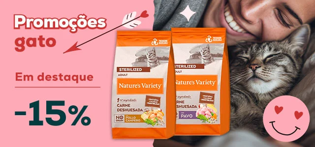 Nature's Variety: -15% numa seleção de ração para gato