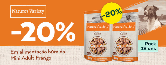 Nature's Variety: -20% numa seleção de packs de alimentação húmida para cão 12 x 150 g